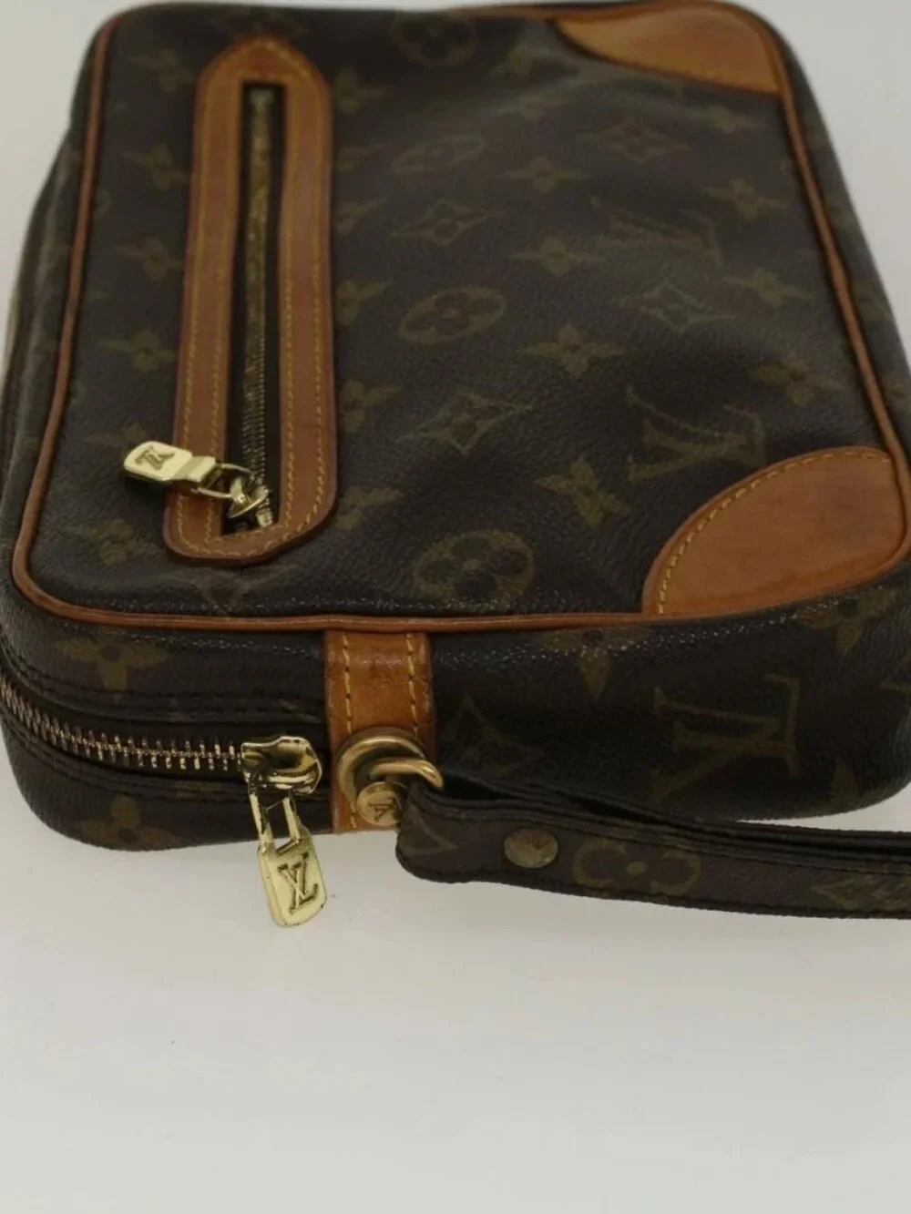LOUIS VUITTON Monogram Marly Dragonne GM Clutch Bag M51825 LV Auth 57400